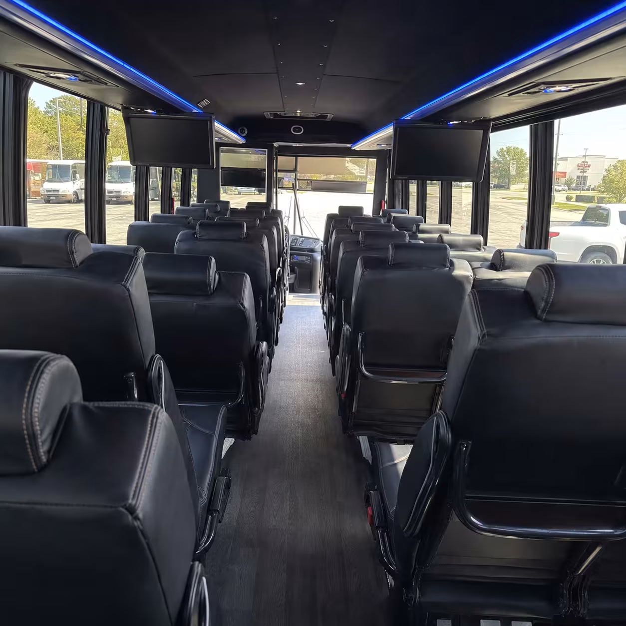 28 passenger minibus inside