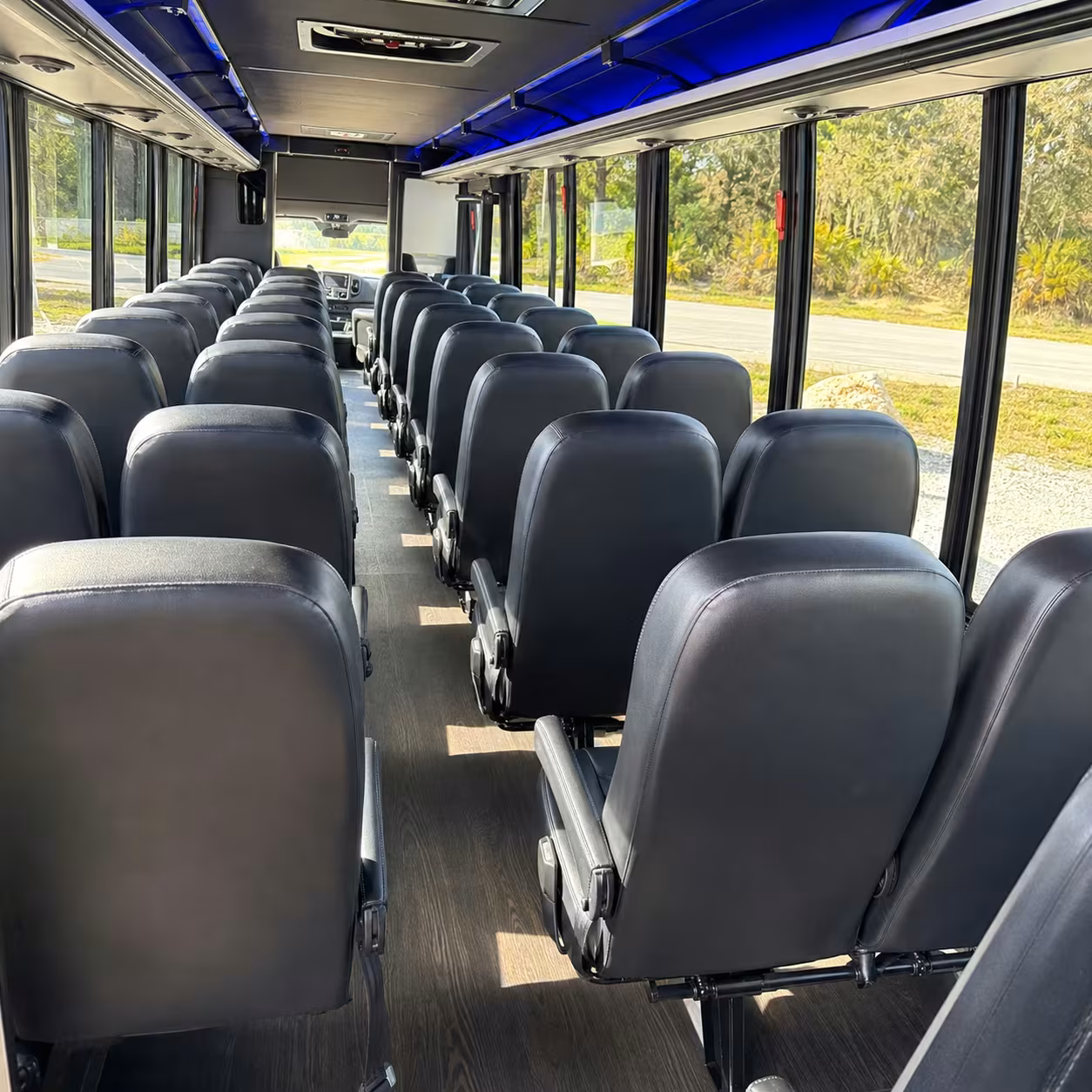 30 passenger minibus inside