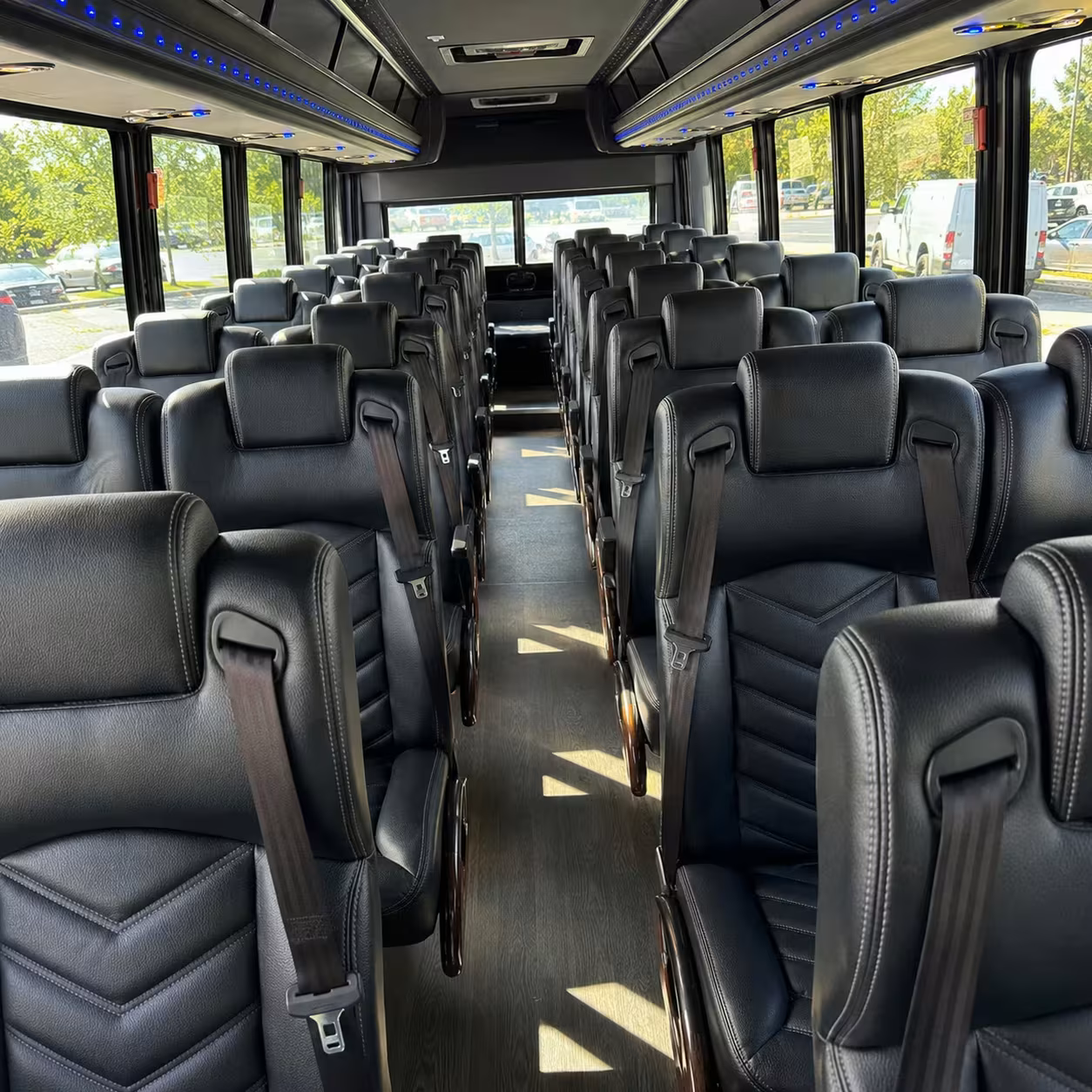 35 passenger minibus inside