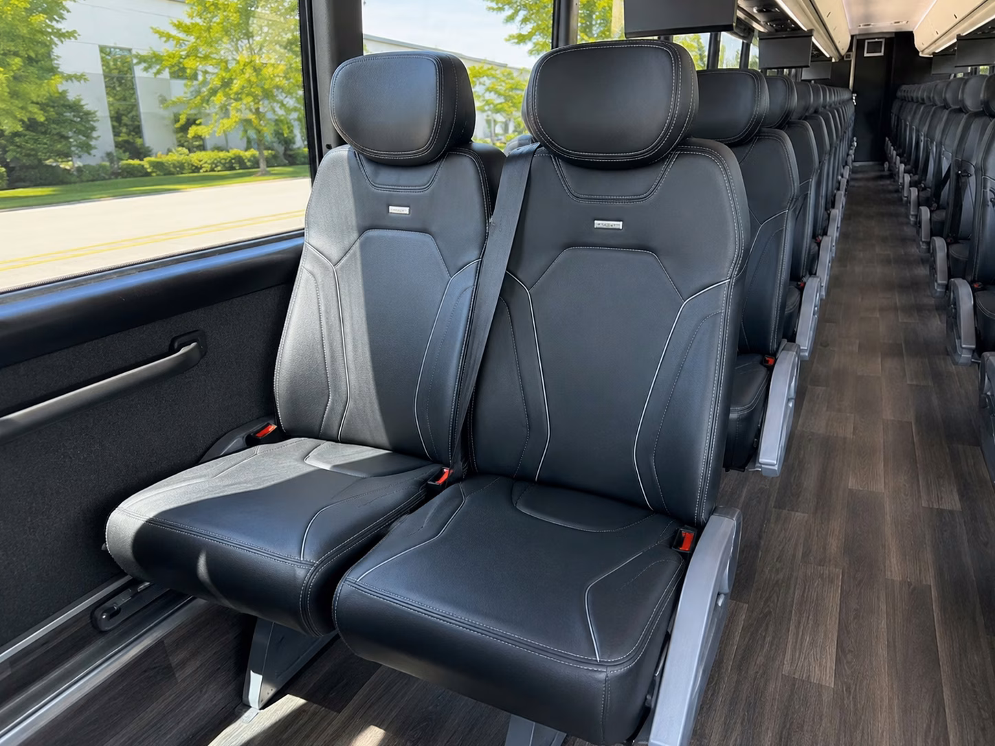mobile charter bus interior