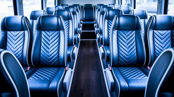 mobile 25 passenger minibus inside