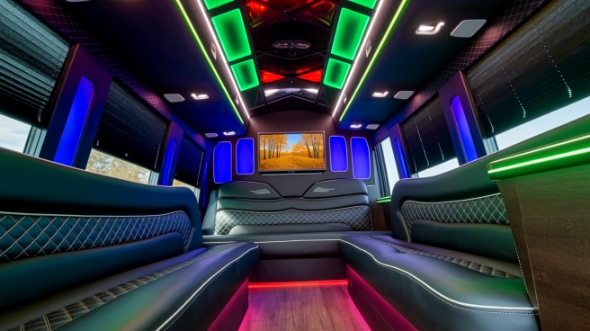 mobile party bus rental inside