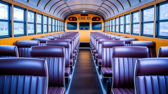 mobile school bus rental inside