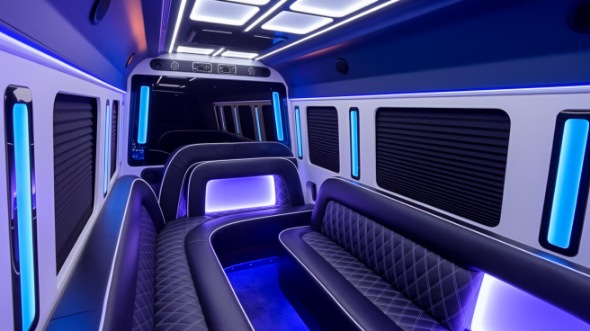 mobile sprinter limo rental inside